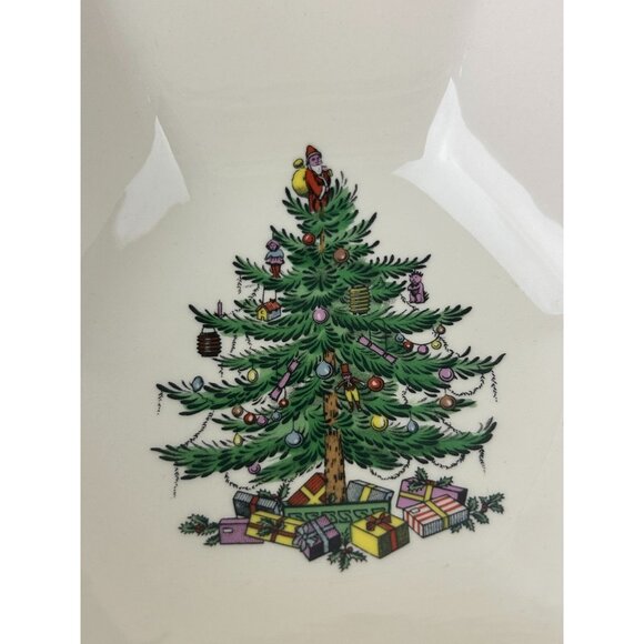 Spode Christmas Tree Pierced Hexagonal Bowl Holiday Serving Classic England - Picture 6 of 16